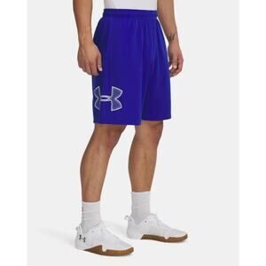 Under Armour UA Tech Graphic Men's 10" Shorts, Royal Blue/White, Size Medium